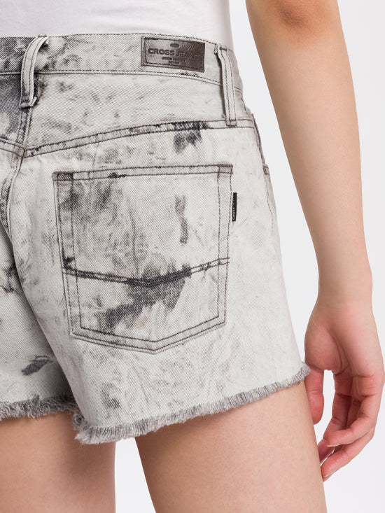 Damen Jeans Shorts grau