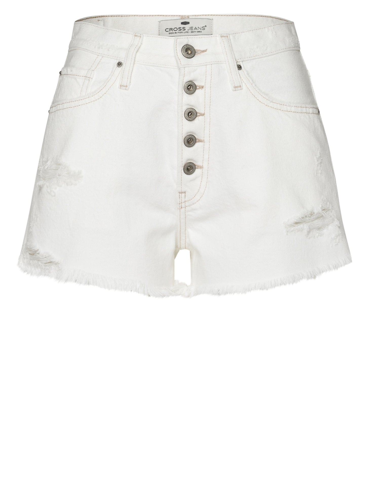 Damen Jeans Shorts weiß