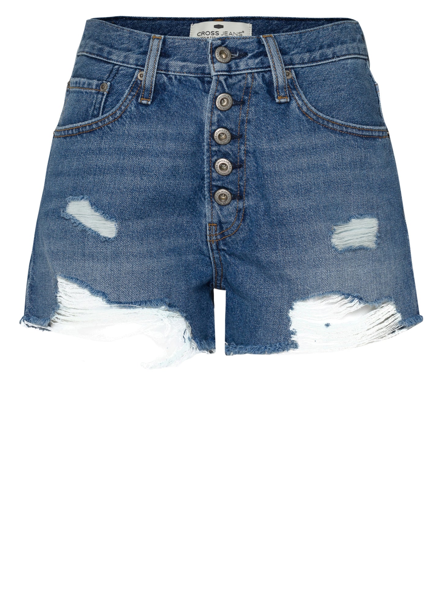 Damen Jeans Shorts dunkelblau
