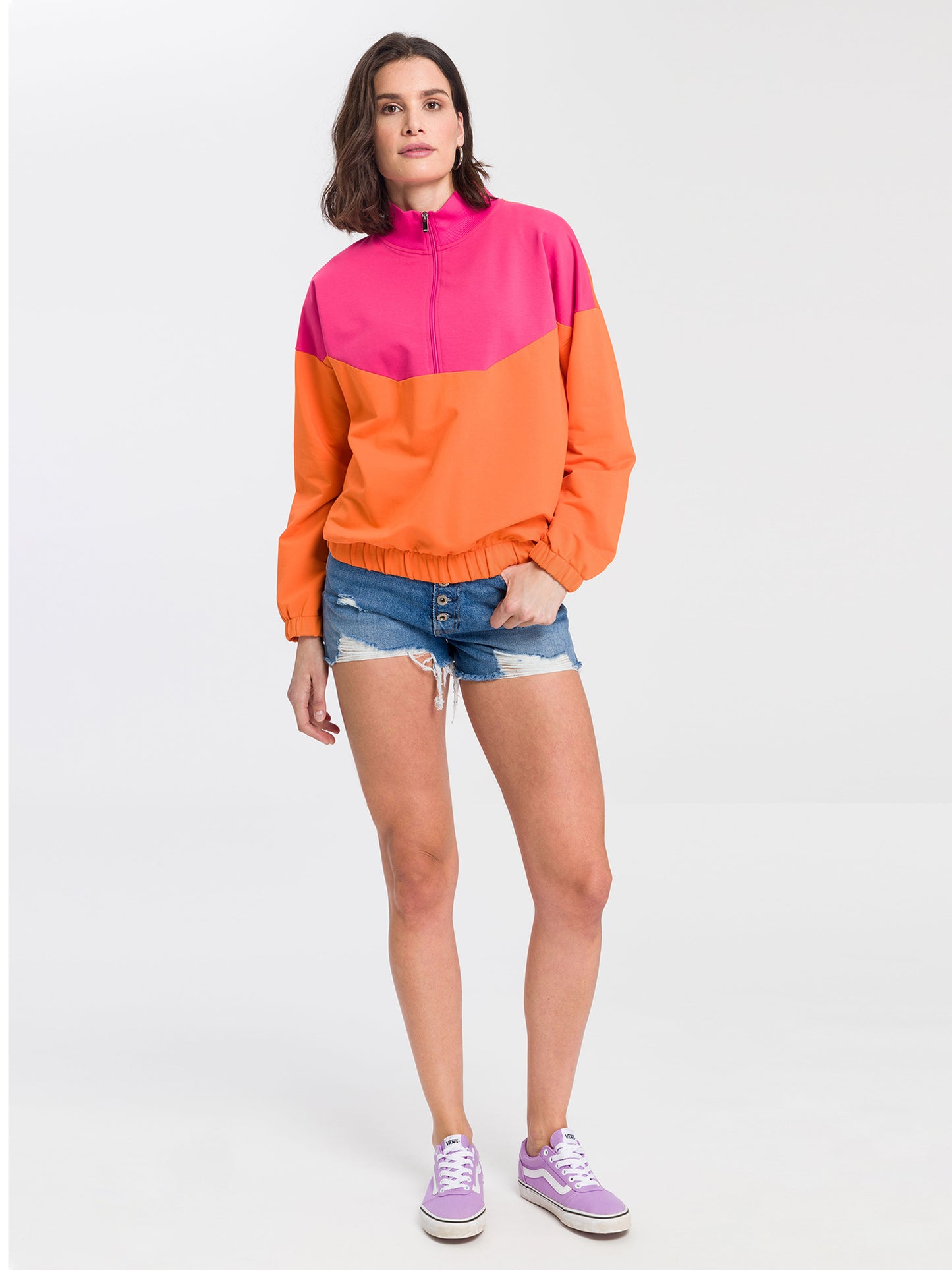 Damen Jeans Shorts dunkelblau