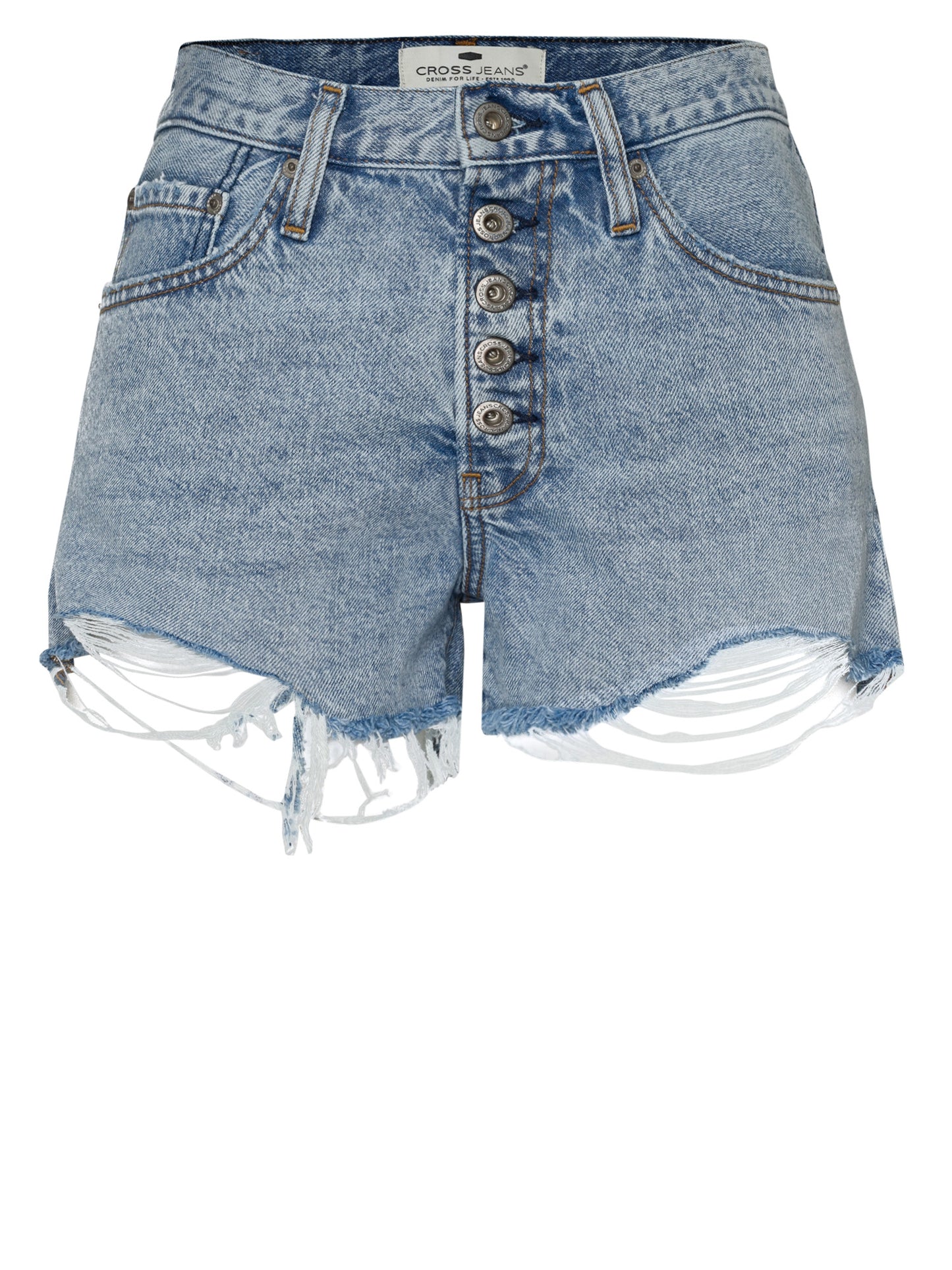 Women's denim shorts light blue