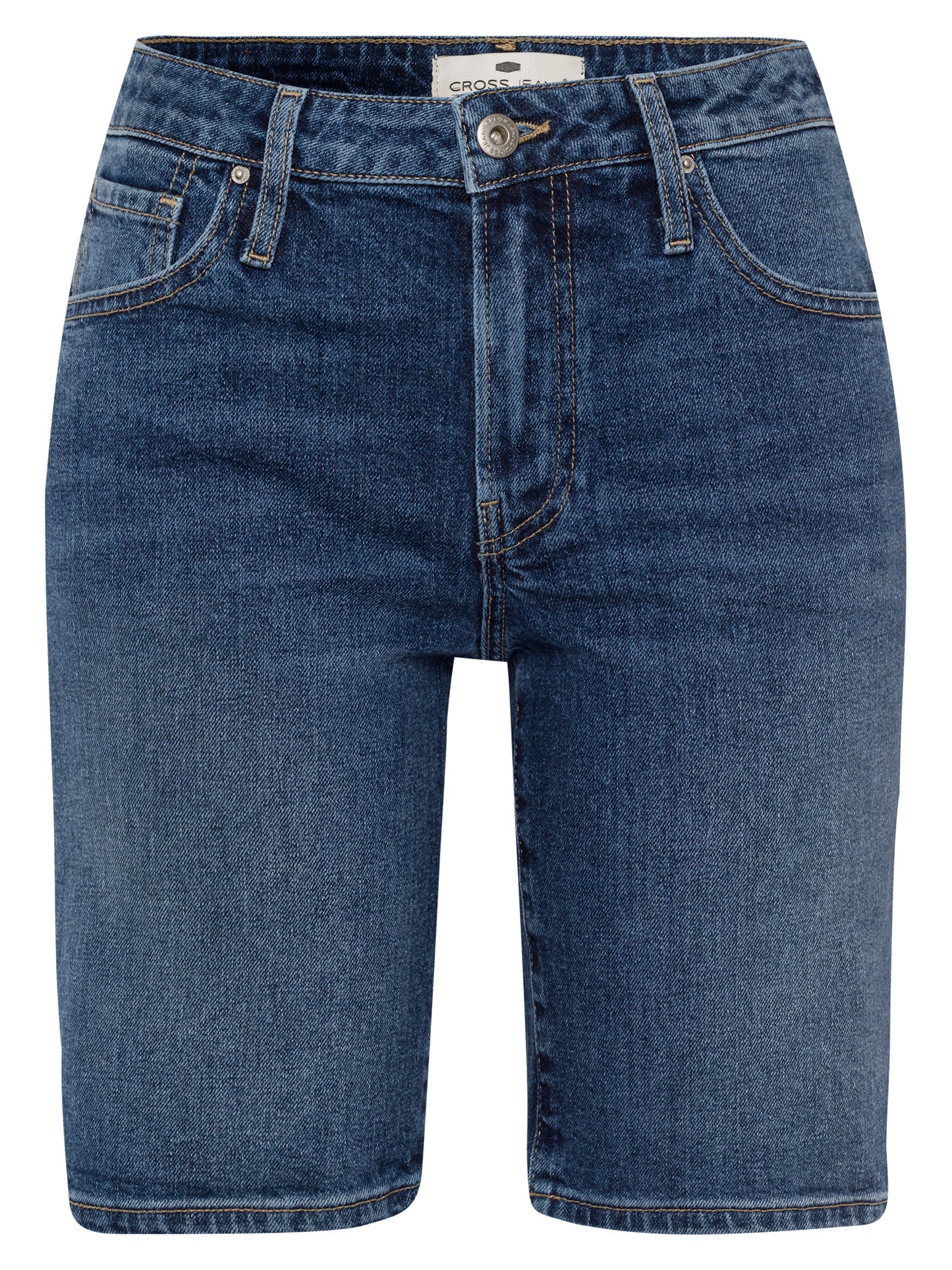 Brooke Damen Jeans-Shorts Mid Waist blau