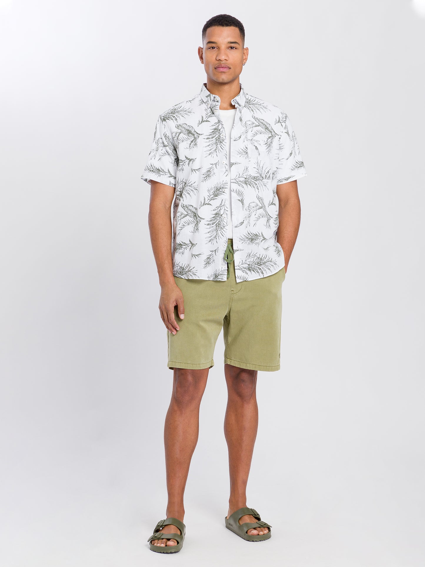Herren Chino Shorts grün