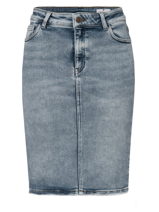 Rosie Damen Jeans Rock mittelblau