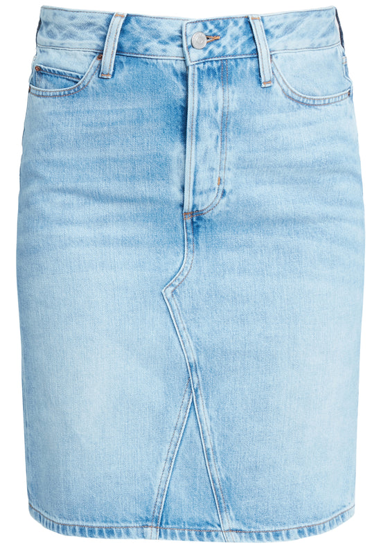 Ellie Damen Jeans Rock hellblau