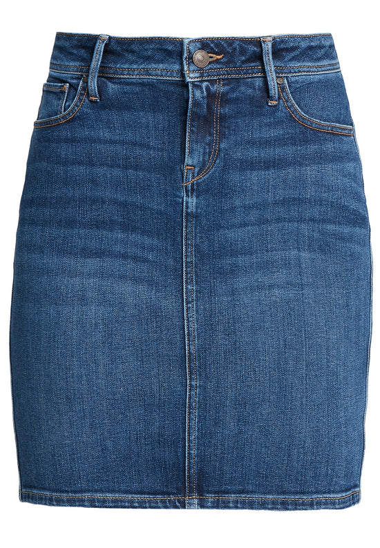 Women's jeans skirt in dark blue