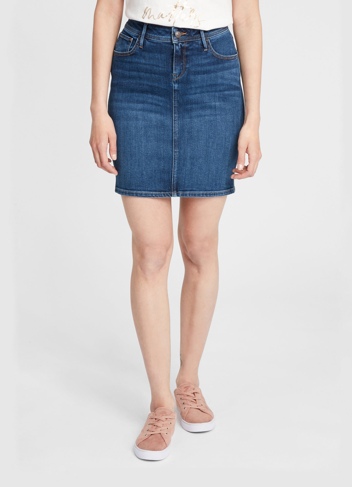Women's jeans skirt in dark blue