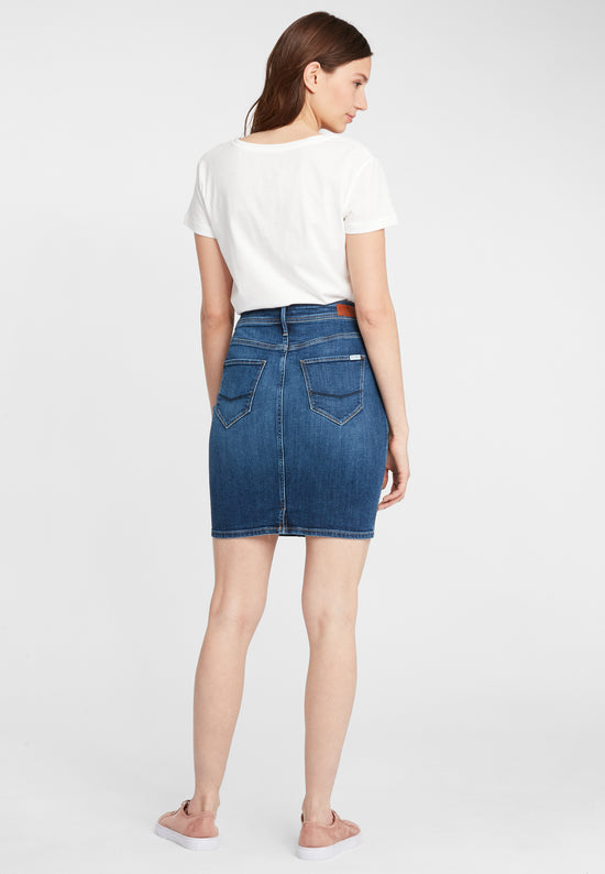 Damen Jeans Rock in dunkelblau