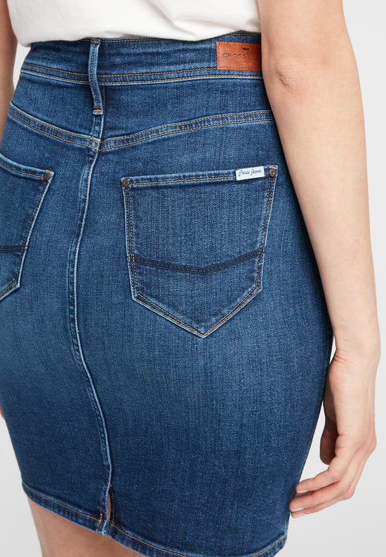 Damen Jeans Rock in dunkelblau