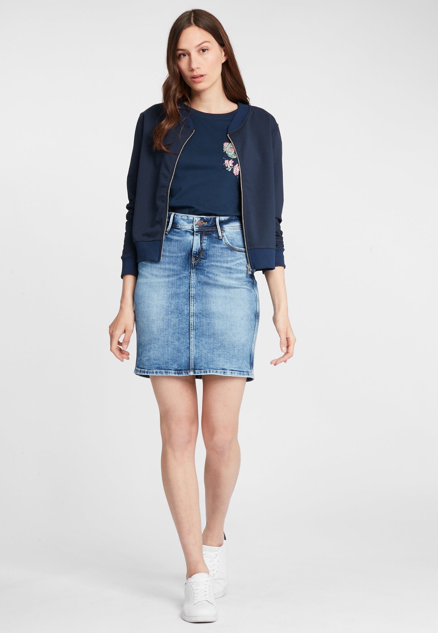 Millie women's denim skirt medium blue