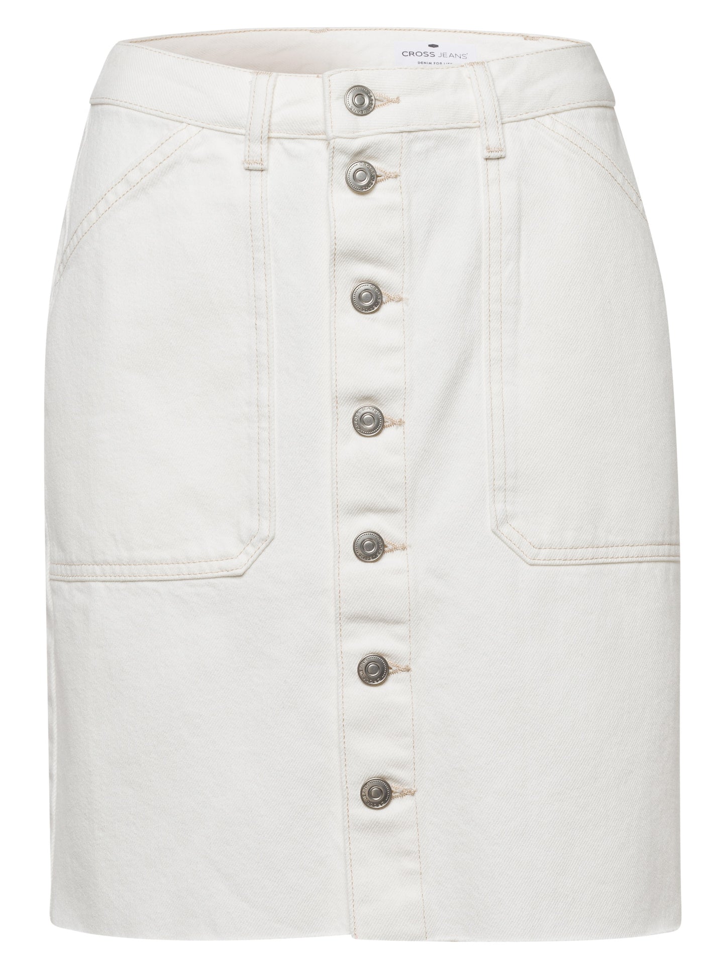 Women's jeans skirt white
