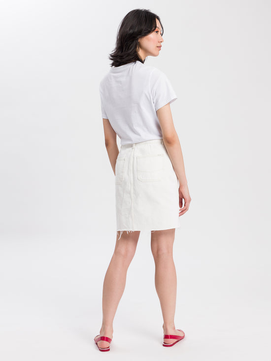 Women's jeans skirt white