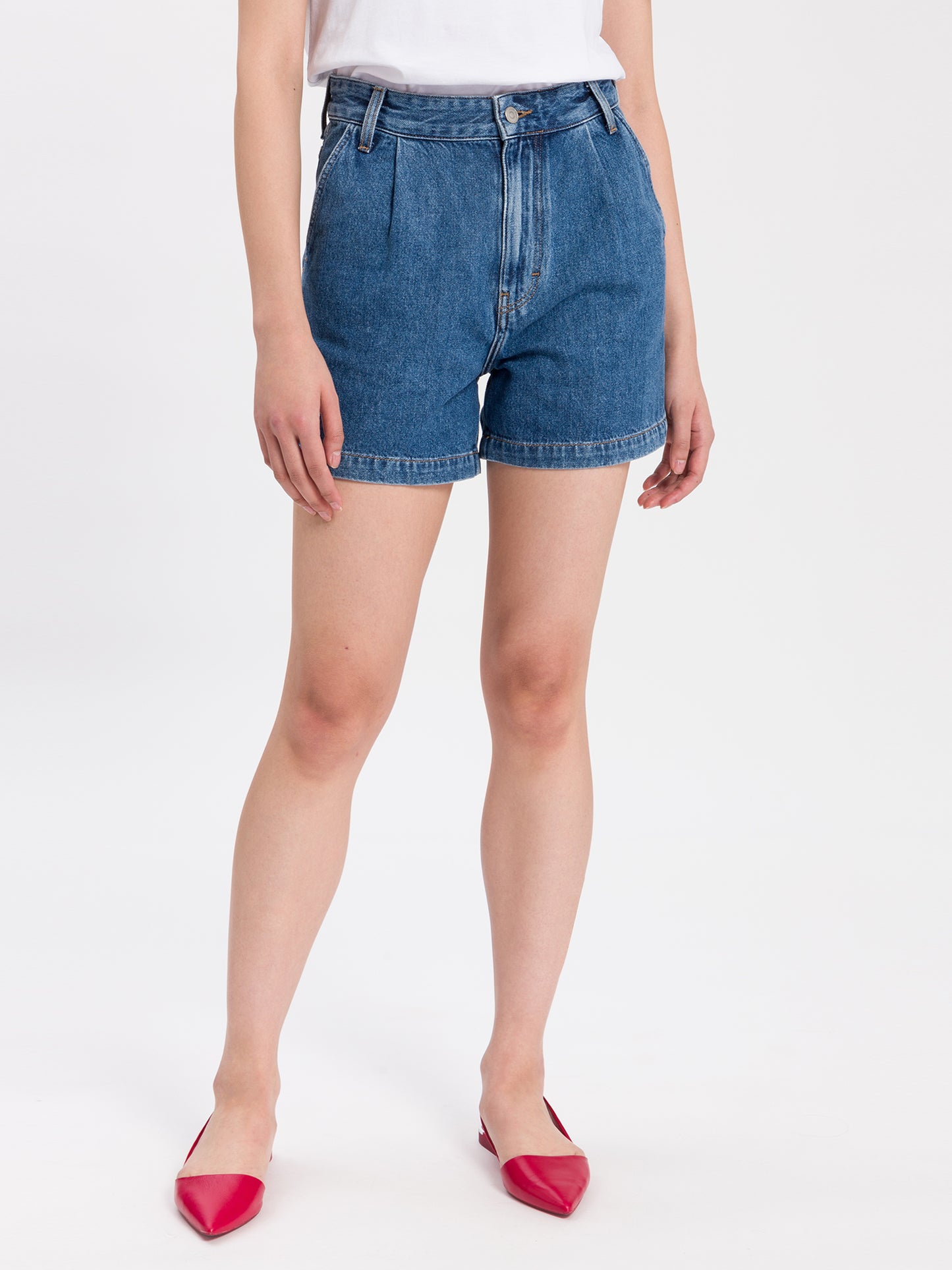 Women's jeans shorts dark blue