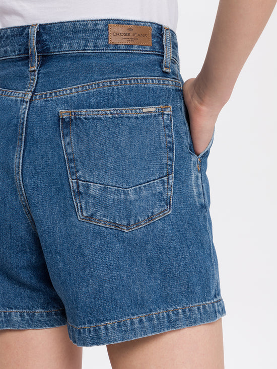 Women's jeans shorts dark blue
