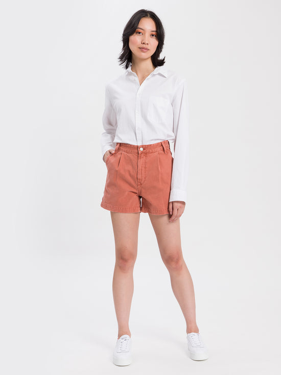 Women's chino shorts brown