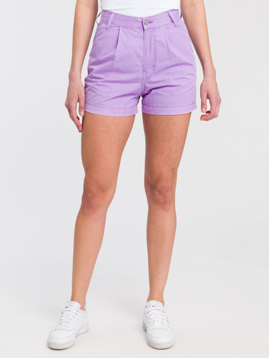 Women's chino shorts purple