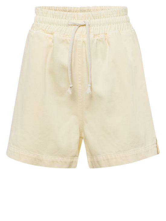 Damen Jogger Shorts gelb
