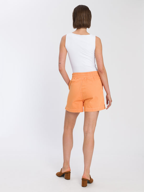 Damen Jogger Shorts orange