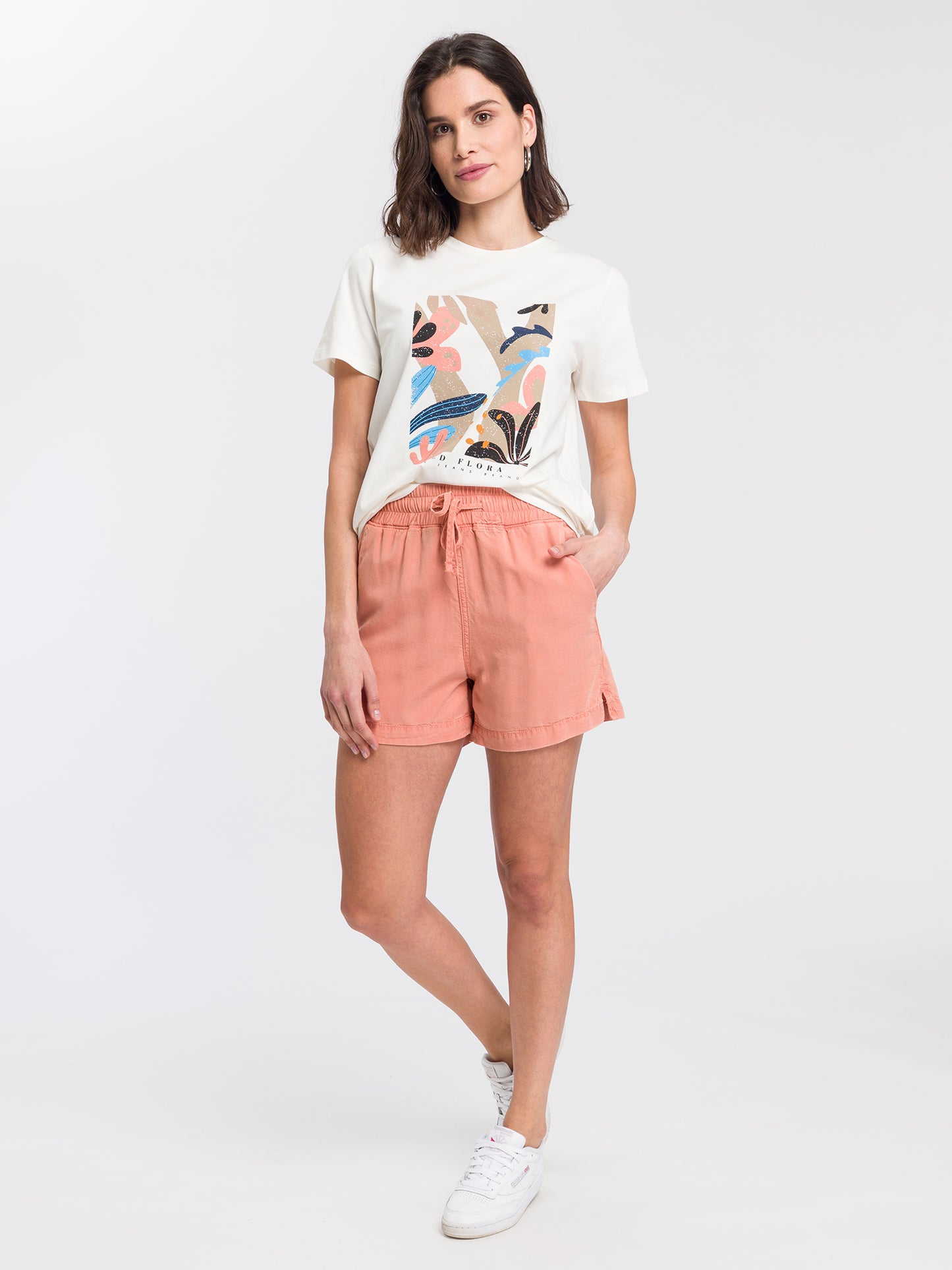 Damen Jogger Shorts rosa