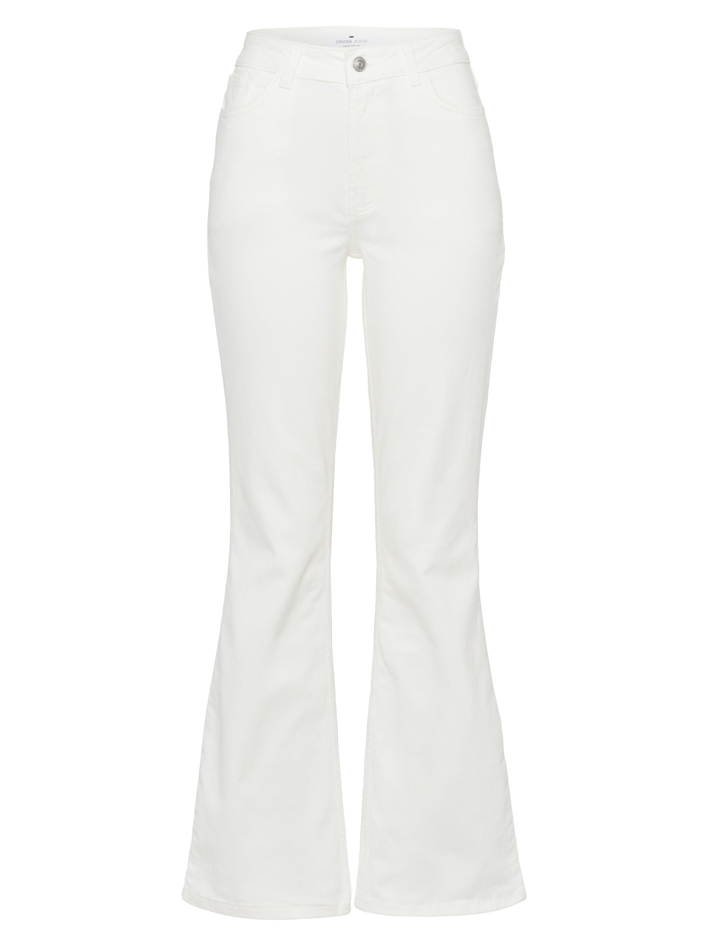 Aurora Women Flared in Pearl White