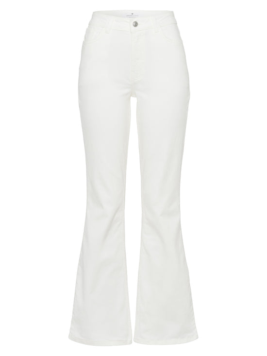 Aurora Women Flared in Pearl White