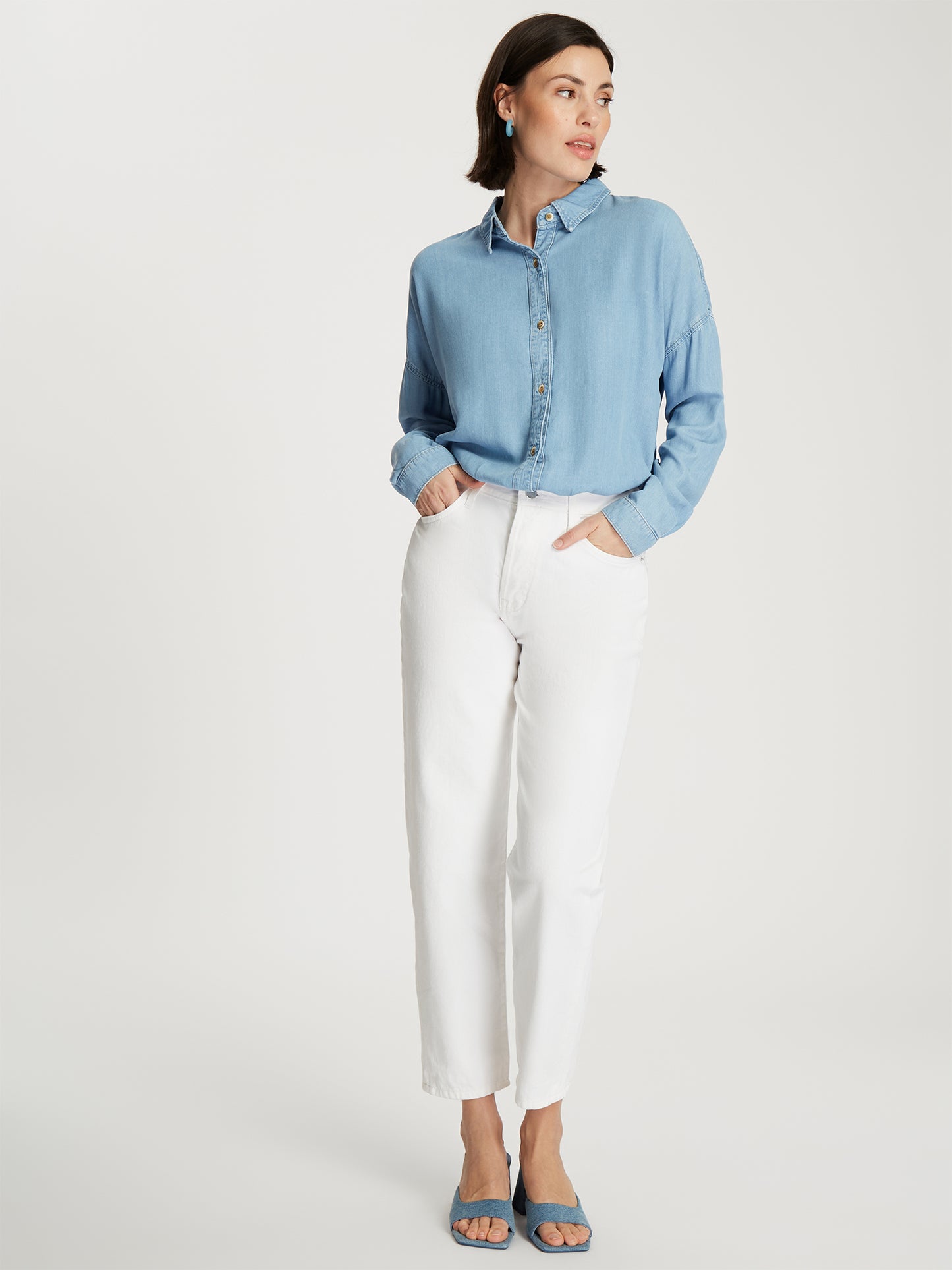 Damen Regular Jeans in weiß