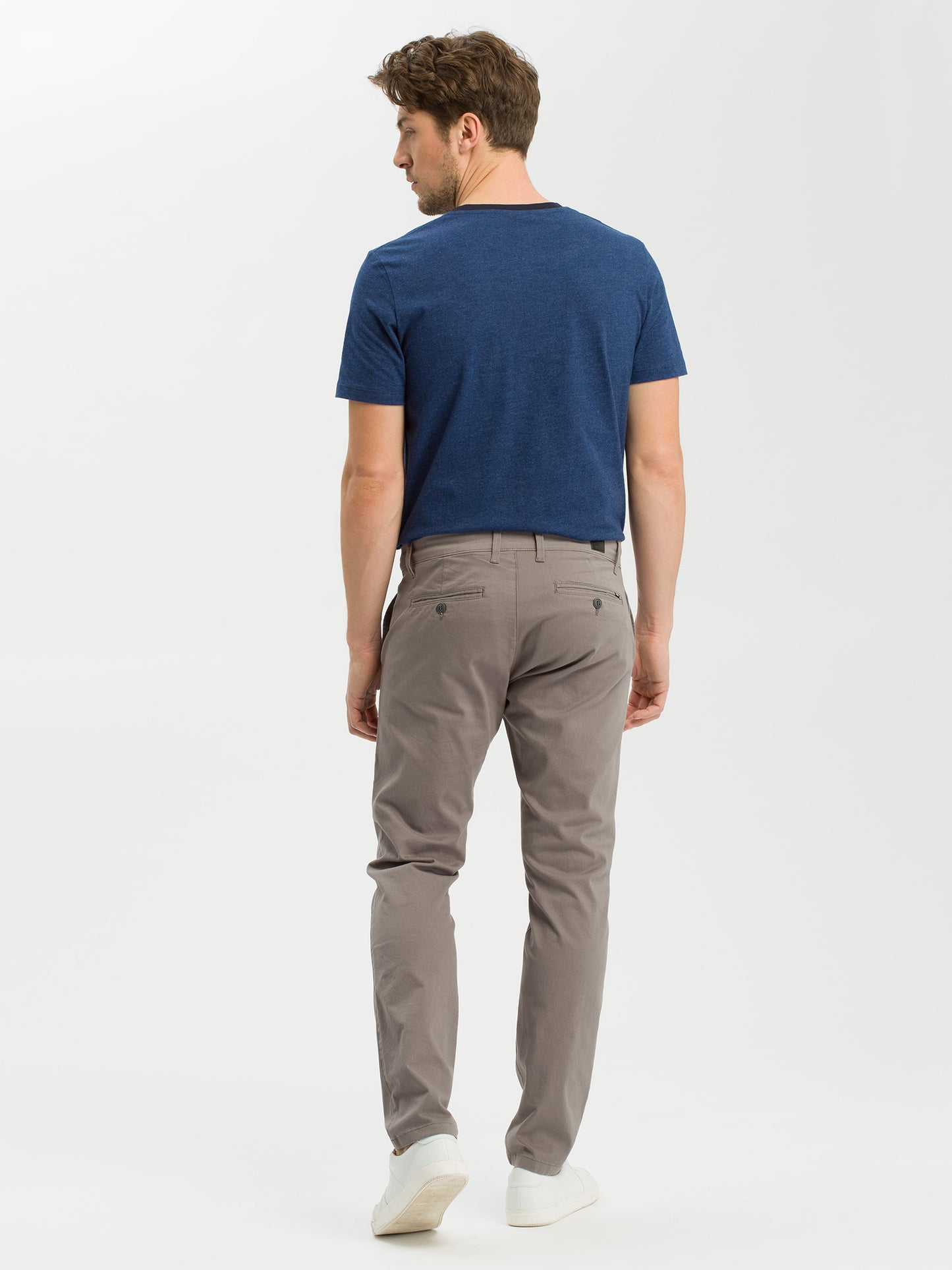 Herren Chino Slim Tapered Fit grau