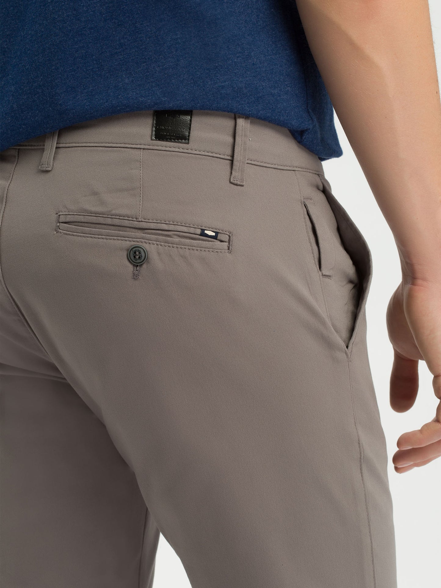 Herren Chino Slim Tapered Fit grau