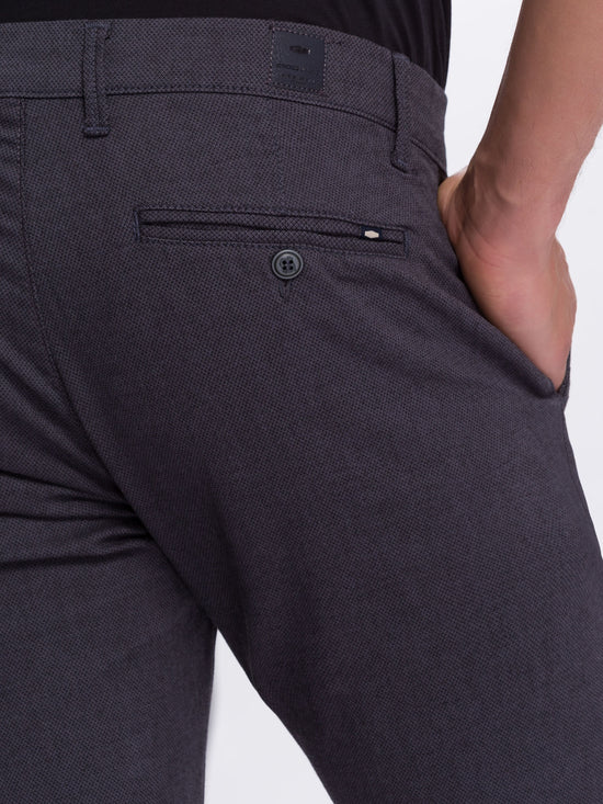 Herren Chino Slim Tapered Fit dunkelgrau