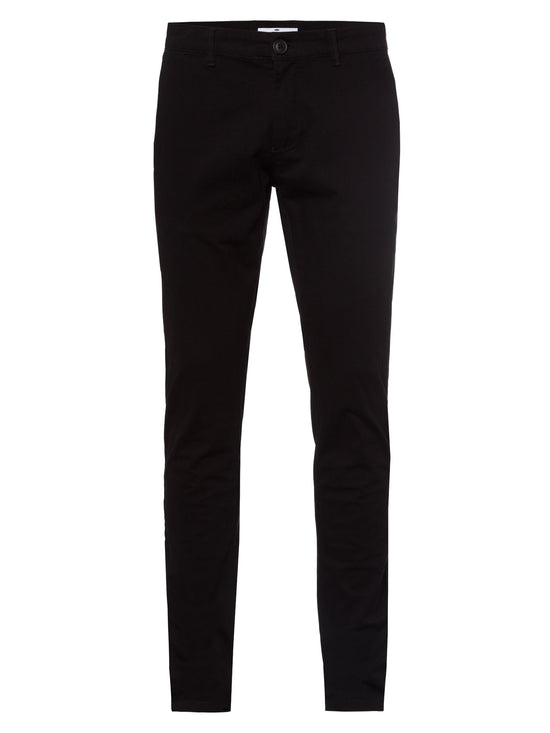 Herren Chino Slim Tapered Fit schwarz