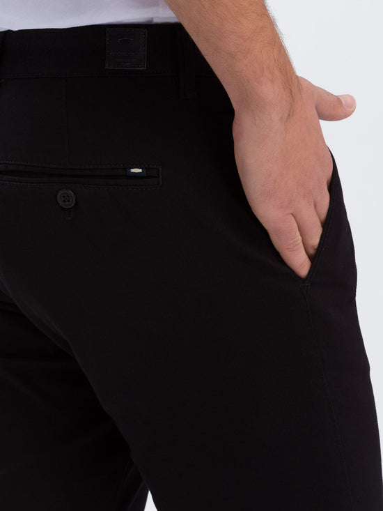 Herren Chino Slim Tapered Fit schwarz