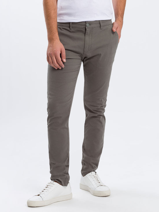 Herren Chino Slim Tapered Fit khaki