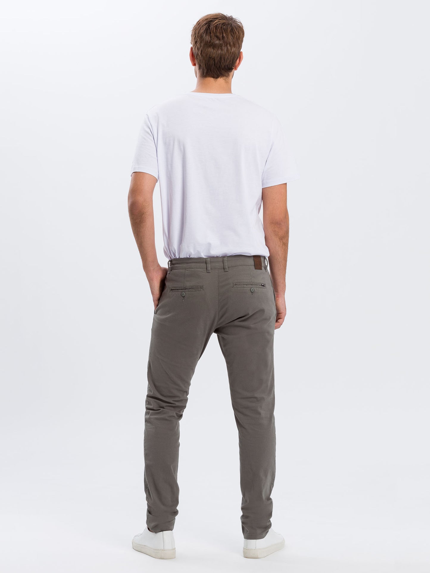 Herren Chino Slim Tapered Fit khaki