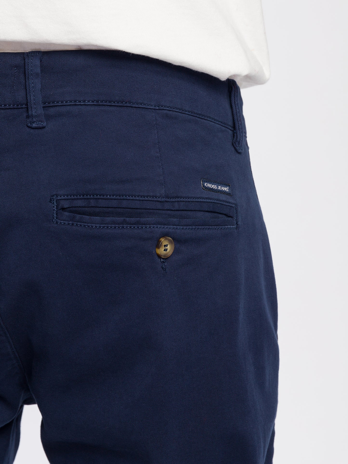 Men's Chino Slim Tapered Fit navy blue.