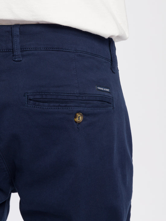 Men's Chino Slim Tapered Fit navy blue.