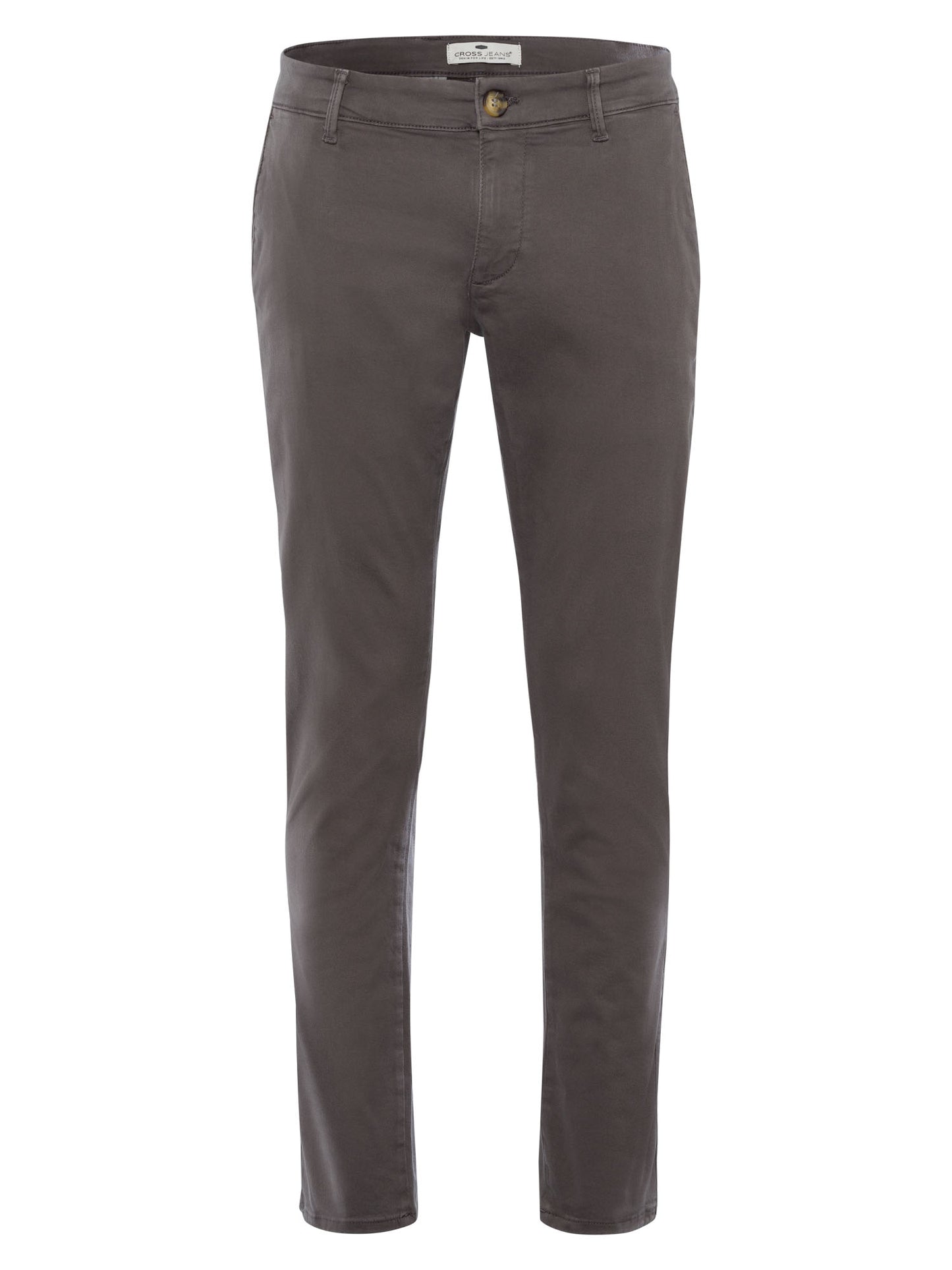 Men's slim tapered fit chinos in anthracite