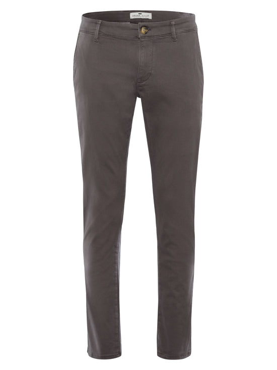 Men's slim tapered fit chinos in anthracite