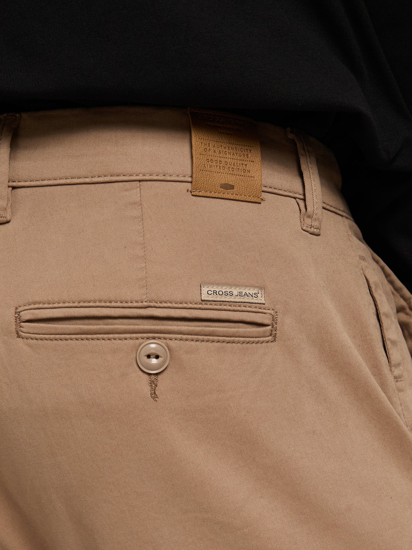 Men's chinos slim tapered fit camel.