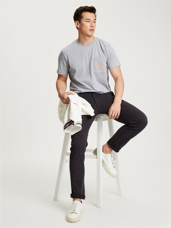 Men's Chino Slim Tapered Fit Anthracite