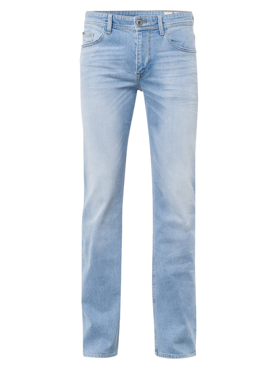 Antonio men's jeans relaxed fit regular waist straight leg light blue