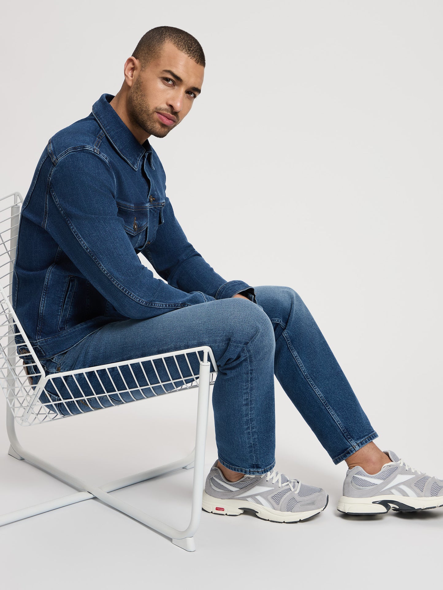 Antonio men's jeans relaxed fit straight leg dark blue
