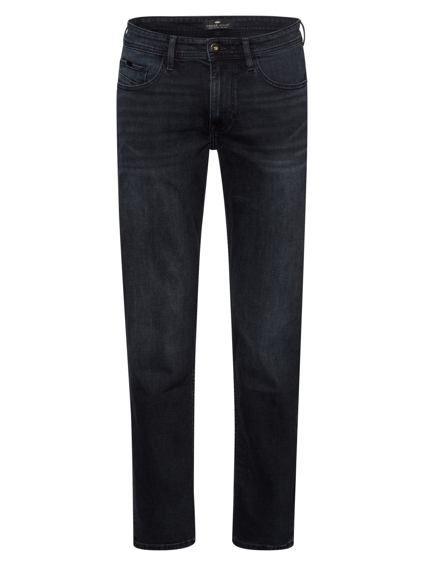 Antonio Herren Jeans Relaxed Fit Regular Waist Straight Leg blauschwarz.