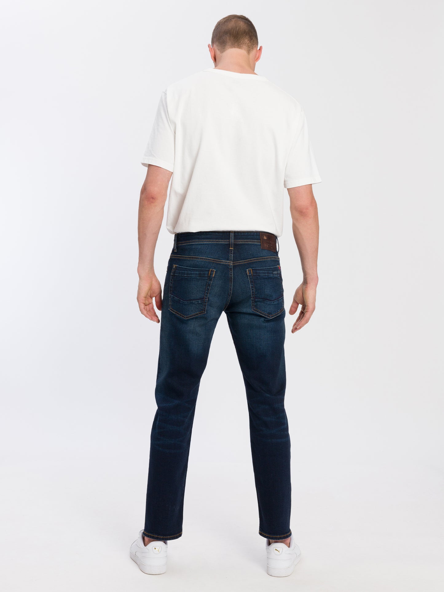 Antonio men's jeans relaxed fit regular waist straight leg blue