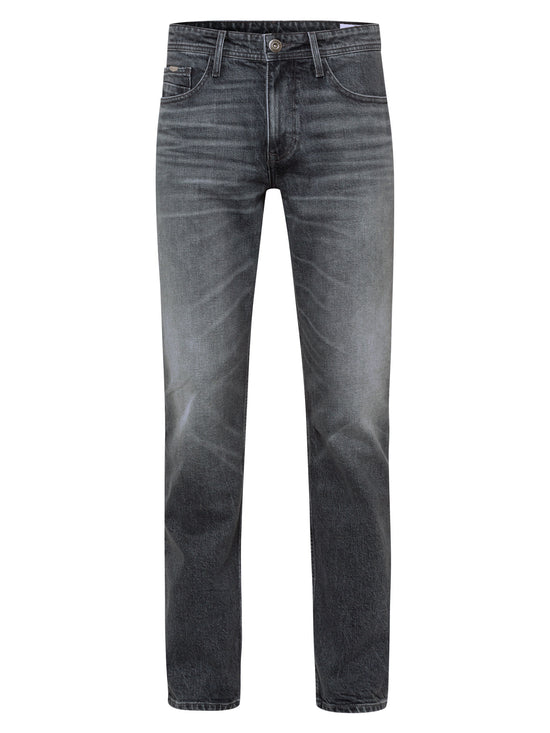 Antonio Men's Jeans Relaxed Fit Regular Waist Straight Leg dark grey