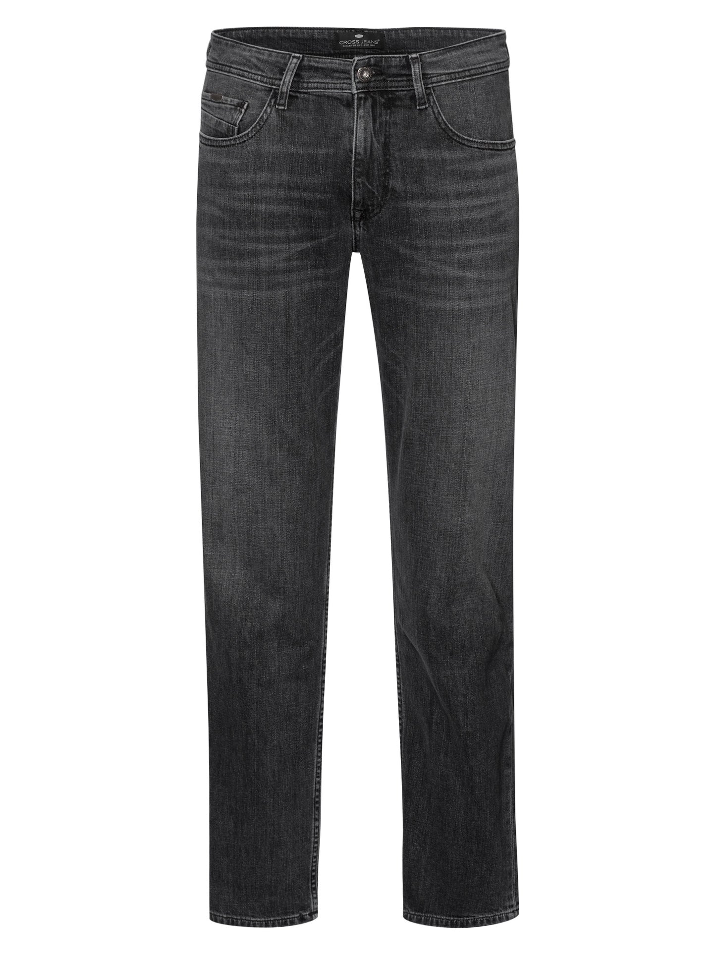 Antonio men's jeans relaxed fit regular waist straight leg anthracite