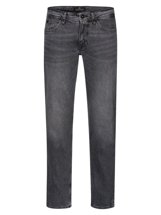 Antonio men's jeans relaxed fit regular waist straight leg anthracite