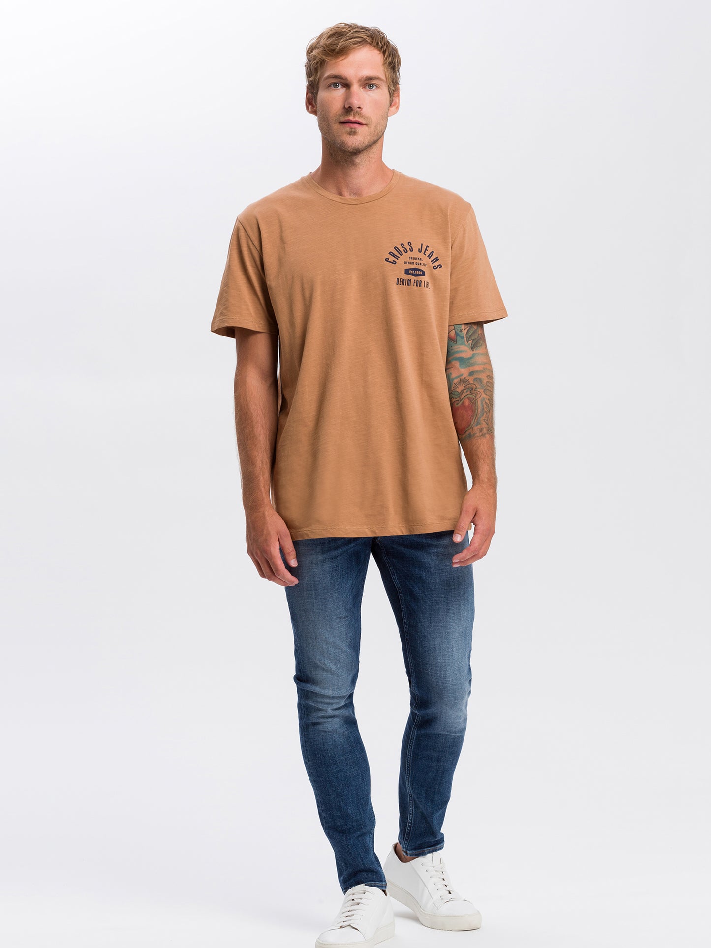 Scott Herren Jeans Skinny Fit Regular Waist mittelblau