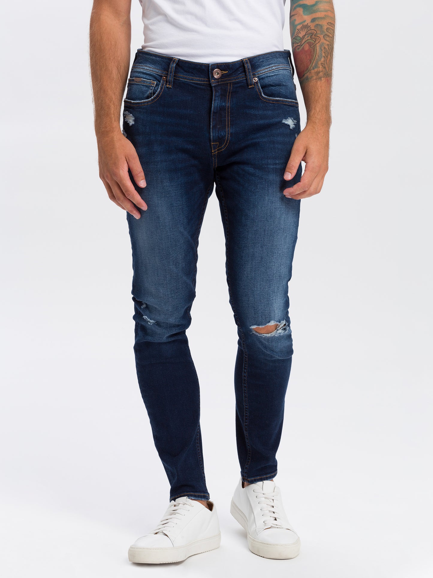 Scott Herren Jeans Skinny Fit Regular Waist dunkelblau