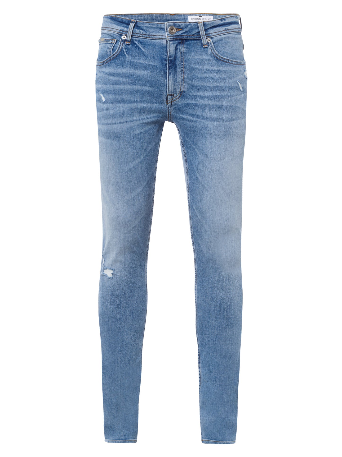 Scott Herren Jeans Skinny Fit Regular Waist hellblau