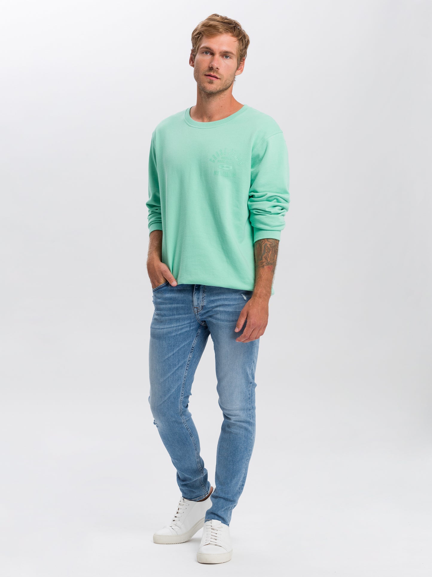 Scott Herren Jeans Skinny Fit Regular Waist hellblau